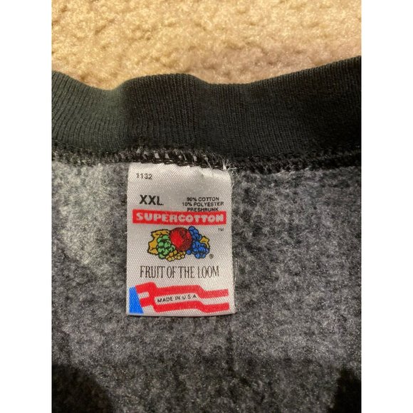Vintage Local 307 UAW Black Crewneck Sweatshirt Size XXL Fruit Of The Loom USA - Picture 6 of 6